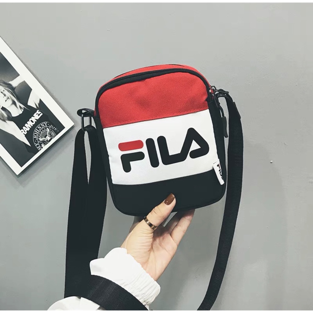 fila logo sling bag