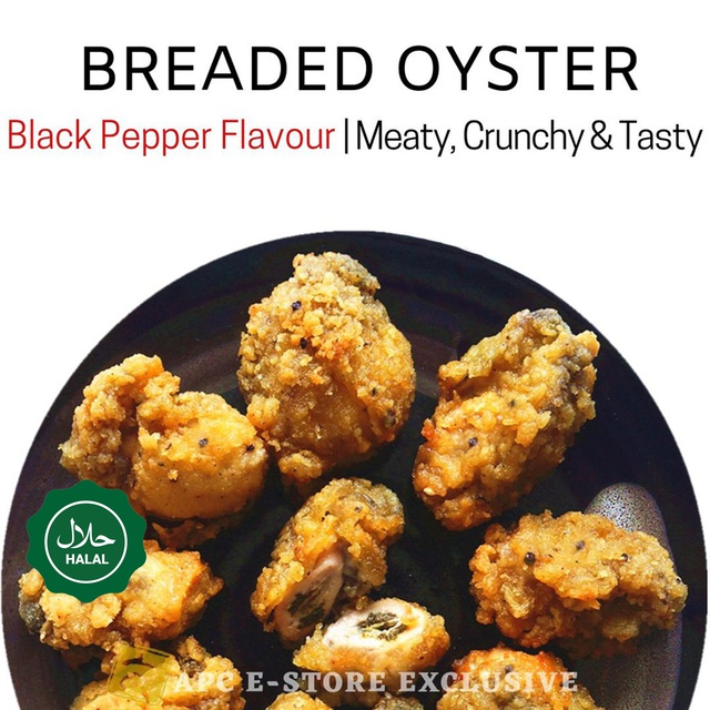 Frozen Breaded Oyster Black Pepper Flavor Halal Shopee Singapore