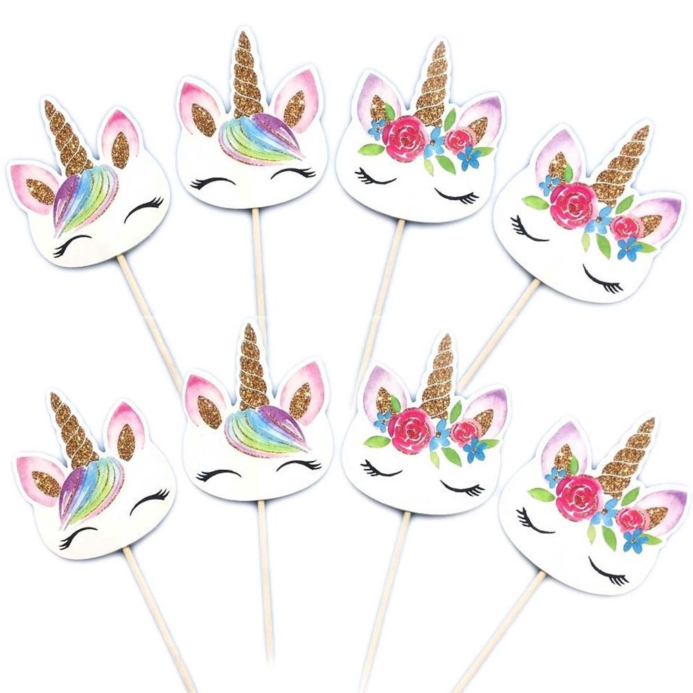 unicorns party free printable cake toppers oh my free printable