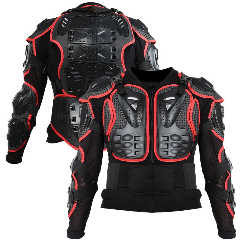 Motorcycle Full Body Armor Jacket Spine Chest Shoulder Protection Riding Gear S 3xl Shopee 