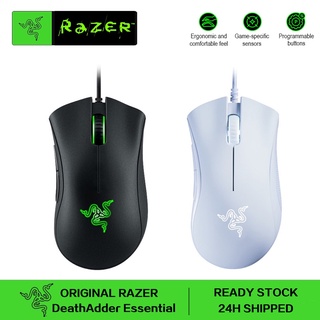 Original Razer Mouse DeathAdder Essential - Essential Gaming For PC Laptop Computer [Black/White]