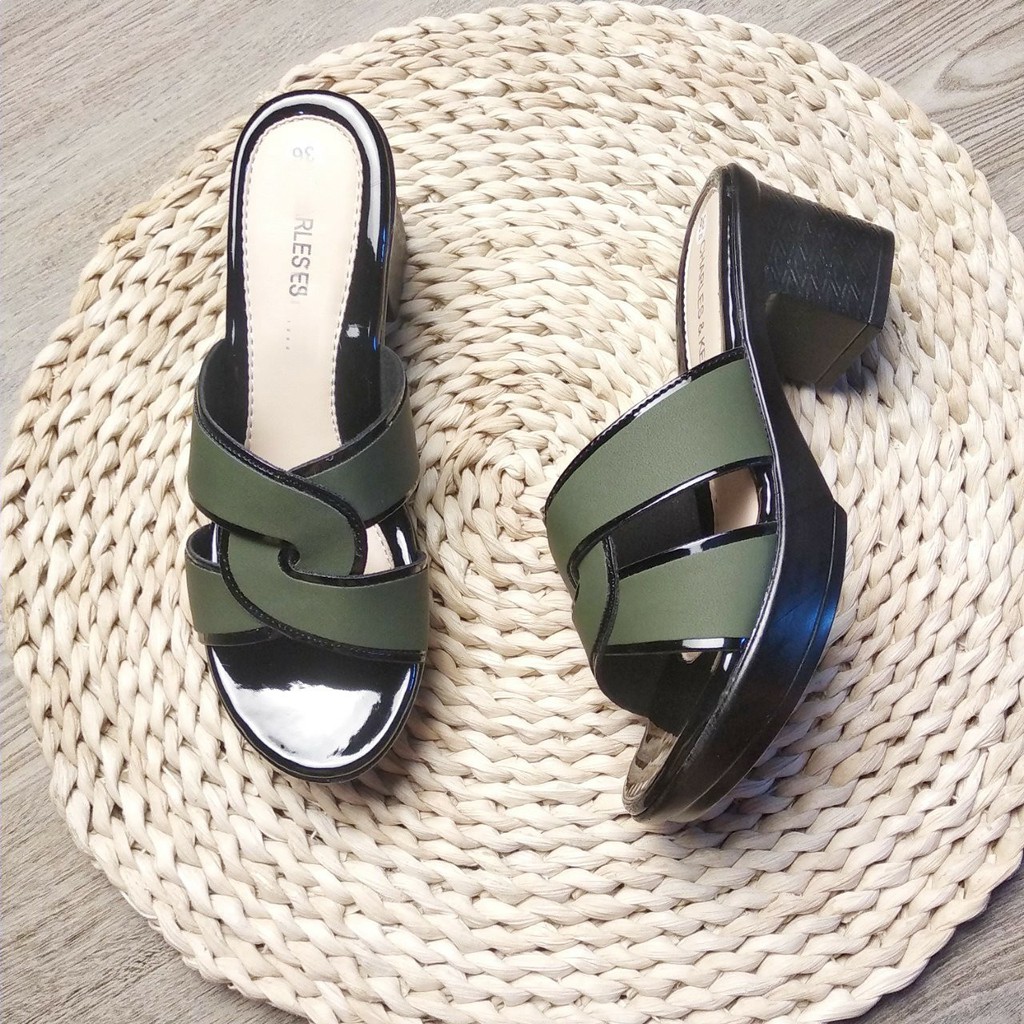 Dép nữ trung niên da xoắn cho mẹ