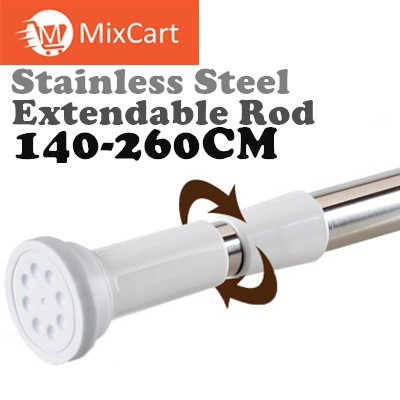 Stainless Steel Round Head Extendable Rod Telescopic Tension