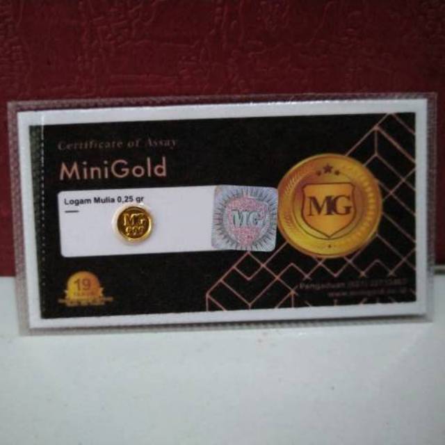 Minigold Gold Mini Gold Mini Gold Coin Pure Gold Metal Noble Antam 0 5 Gr Official Recitance Singapore