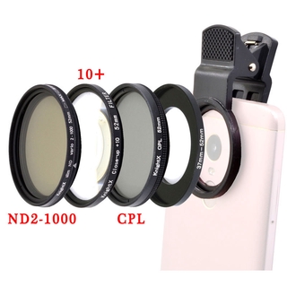 KnightX 52mm Clip Lens & Camera cpl ND Macro Close-Up phone lenses Universal 37MM to 52MM  for smartphone android celphones