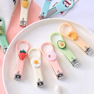 Image of Korean Version of Cute Mini Nail Clippers Household Nail Clippers Single Pack Cartoon Creative Fruit Nail Clippers