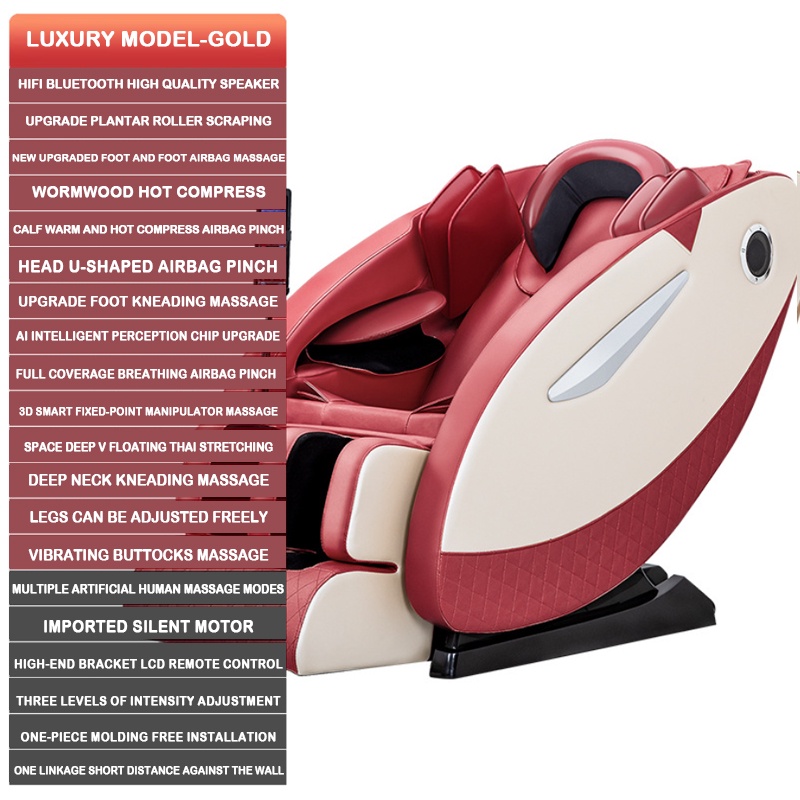 Mingrentang Massage Chair Fully Automatic Multifunctional 8d Red Sl 200 150x97x74cm Shopee Singapore