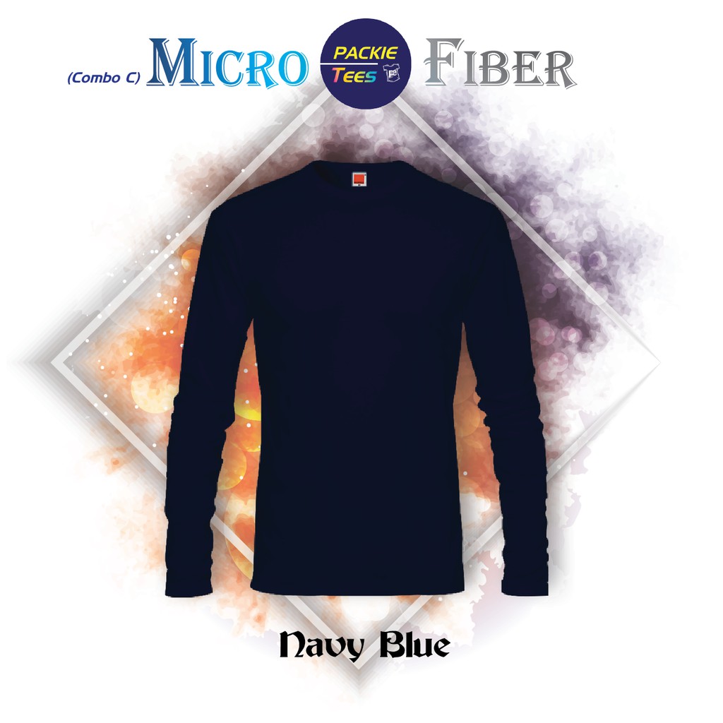 Shop Malaysia Navy Blue Qd5401 100 Microfiber Jersey Quickdry Round Neck Long Sleeve Tshirt Unisex Biru Lengan Panjang Qd54 Orensport Shopee Singapore