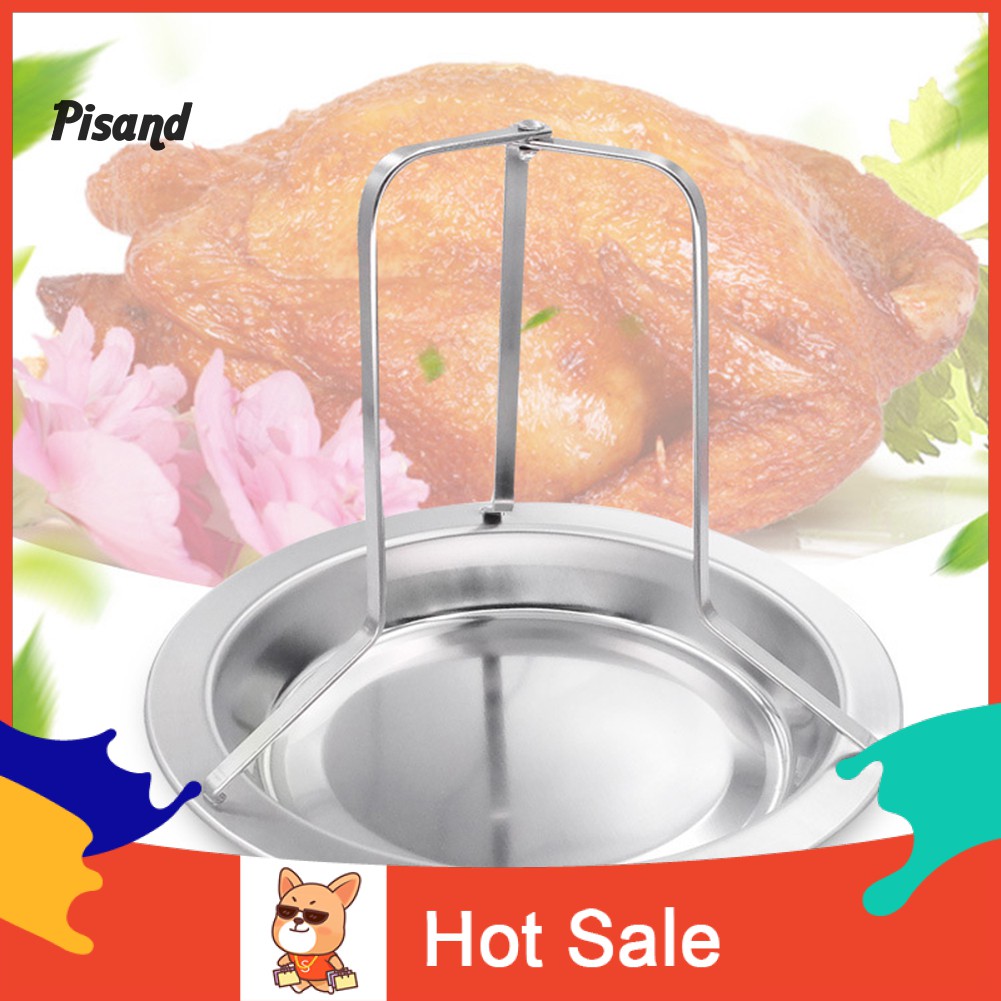 Pi Outdoor Camping BBQ Stainless Steel Roasting Chicken Duck Holder