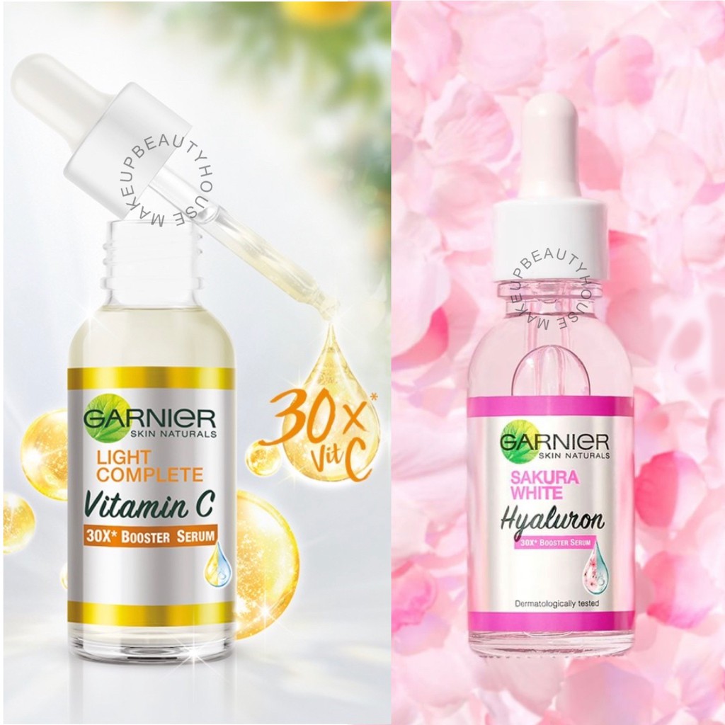 Garnier Light Complete Vitamin C 30x Sakura White Hyaluron 30x Booster Serum 30ml Shopee Singapore