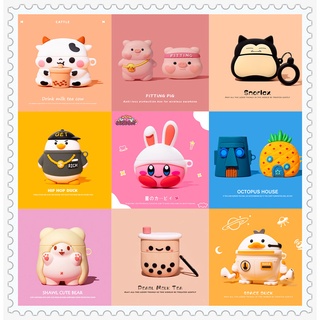 [24h ship] Cute Cartoon Case for AirPods 1/2/3/Pro Soft Full Protection Silicone Case Cover