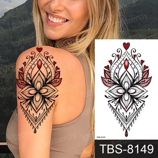 mandala temporary tattoo sticker lace black henna sex tattoo for woman under  breast tattoo underboob sketches tattoo designs | Shopee Singapore