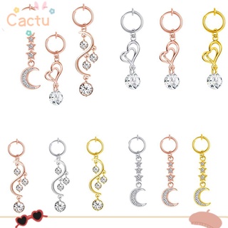 Image of thu nhỏ CACTU Body Jewelry Belly Button Ring Cartilage Fake Belly Piercing Navel Ring Heart Umbilical Fake Pircing Earring Clip Butterfly Clip #0