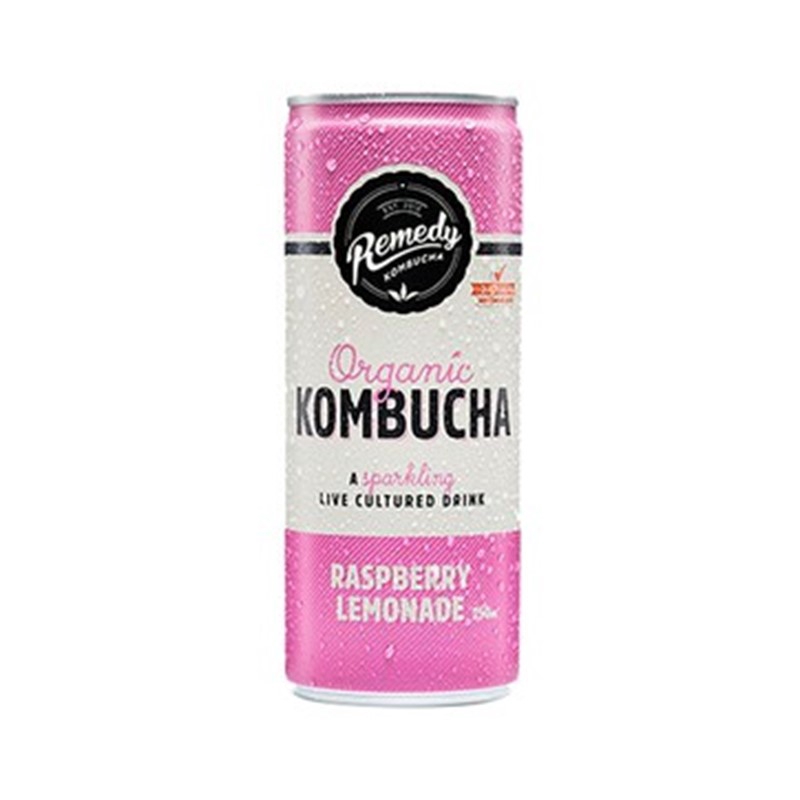 Remedy Organic Kombucha Raspberry Lemonade, 250 ml WSHT [Australia