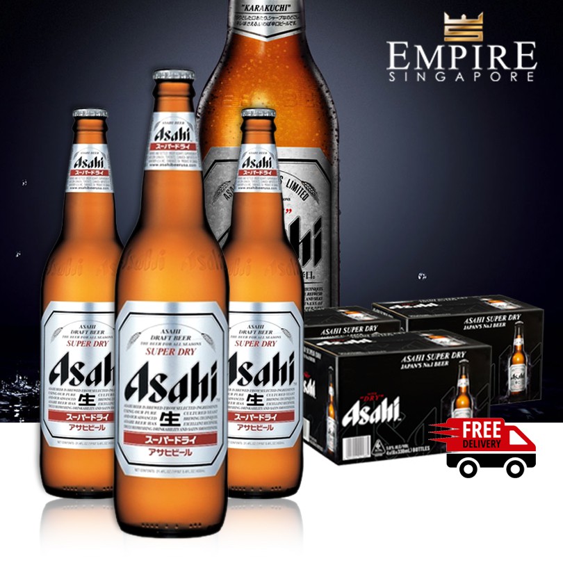 ASAHI SUPER DRY 24 Bottles x 334ml *Free Delivery Same Day Islandwide ...