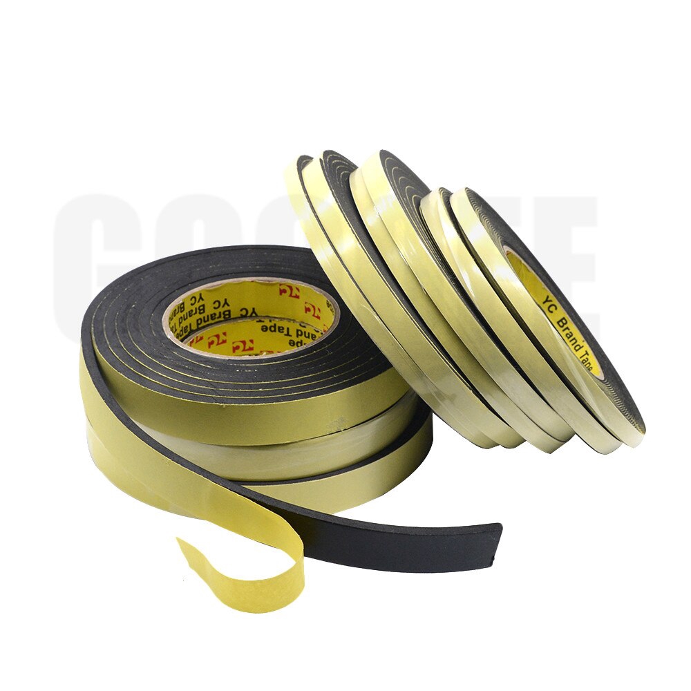 1roll 10m single side adhesive waterproof weather stripping foam sponge rubber tape for window door seal strip 8mm 100m shopee singapore