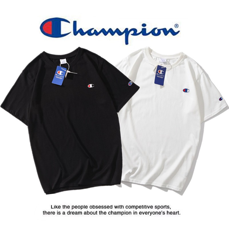 champion small logo t shirt