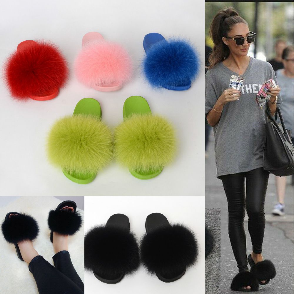 fluffy flip flop