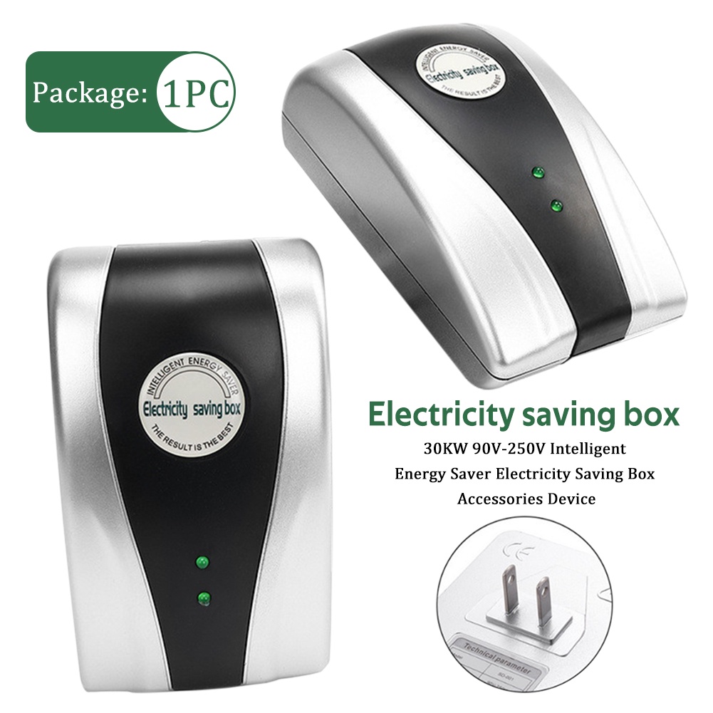 1PC New Power Electricity Saving Energy Box Save 30% Device 90V-250V EU US Plug 