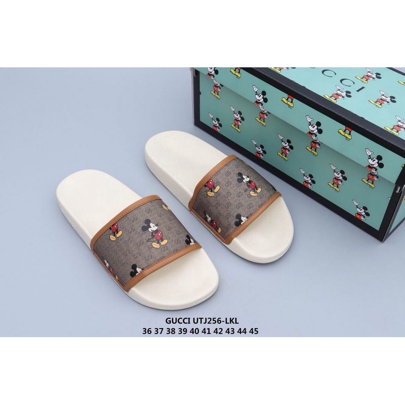 Original 2020 Gucci Tiger Slide Sandals Fashion Unisex Slippers Summer Beach Shoes Brown 36 45 Shopee Singapore