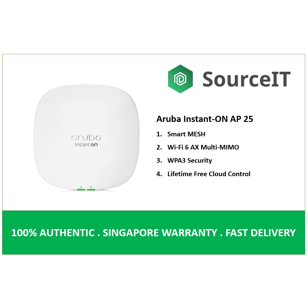 Aruba Instant On AP25 802.11ax 4x4 WiFi 6 Wireless Access Point 2