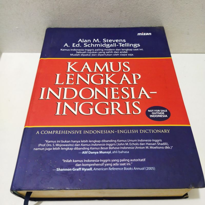 Super Sale Book Complete Indonesian English Dictionary Book Alan M Stevens Shopee Singapore