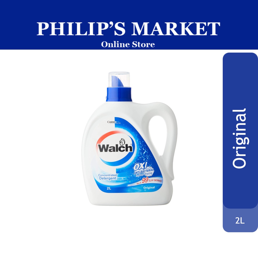 Walch Antibacterial Concentrated laundry Detergent Original 2L | Shopee ...