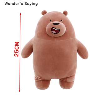 【FOSG】 WE ARE BEARS Stuffed Toys Plush Soft Toys 9inch(25cm) we bare bear Plush Doll Hot #8