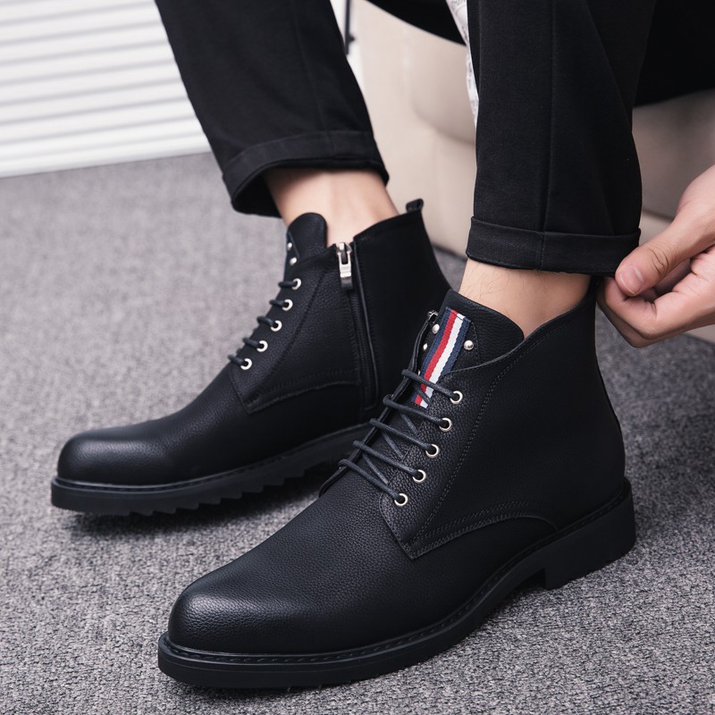 mens high top sneakers leather