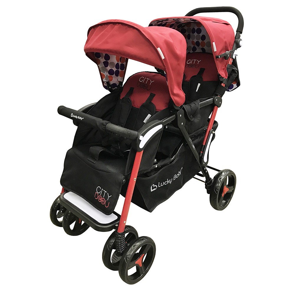 city twin stroller