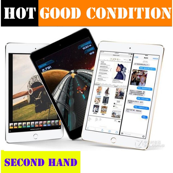 99 New Perfect Condition Used Original Apple Ipad Mini 4 7 9inch Support 4g Sim Card Wifi 128g Shopee Singapore