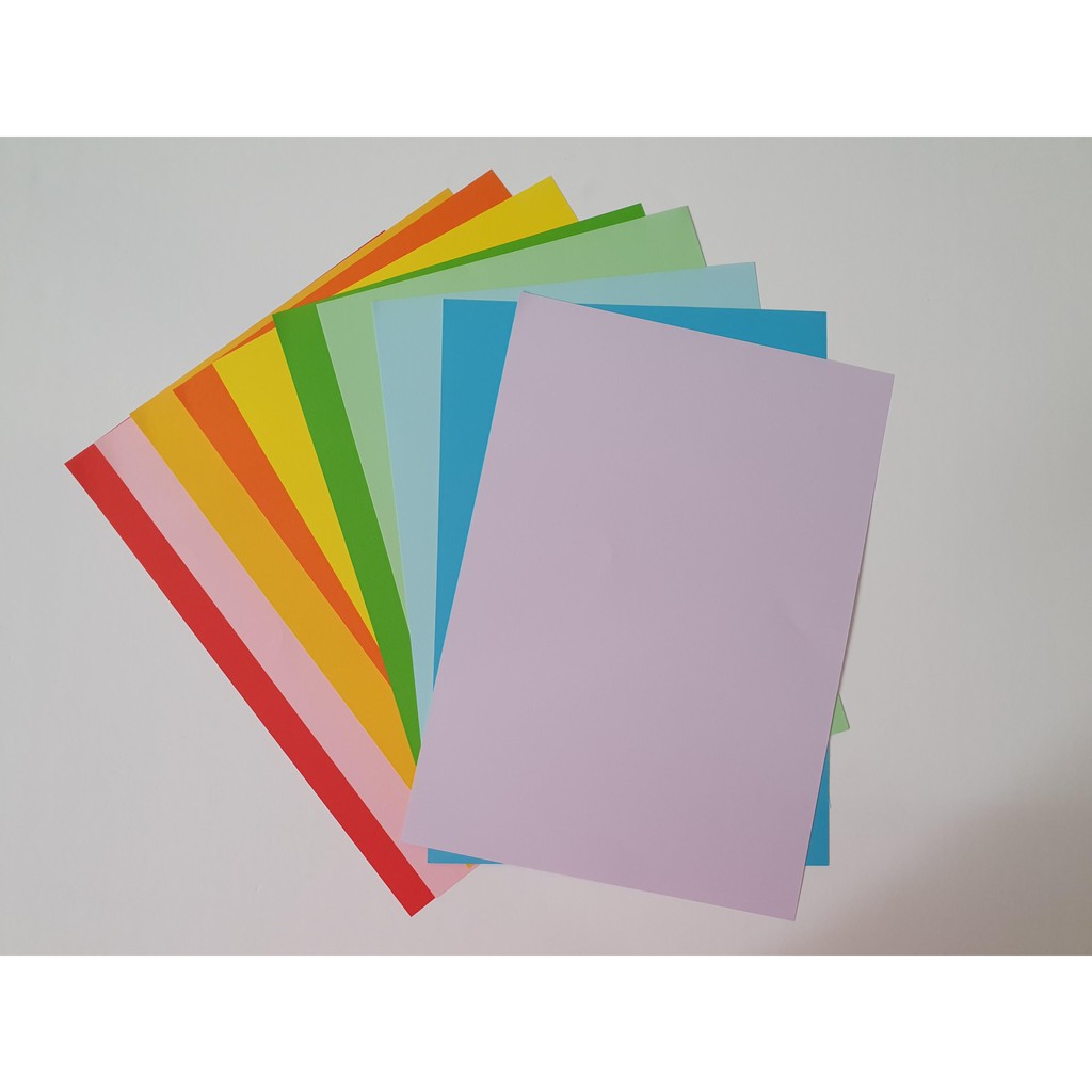 A3 Construction Paper 120gsm Mix Colour 40pcs/pkt Shopee Singapore