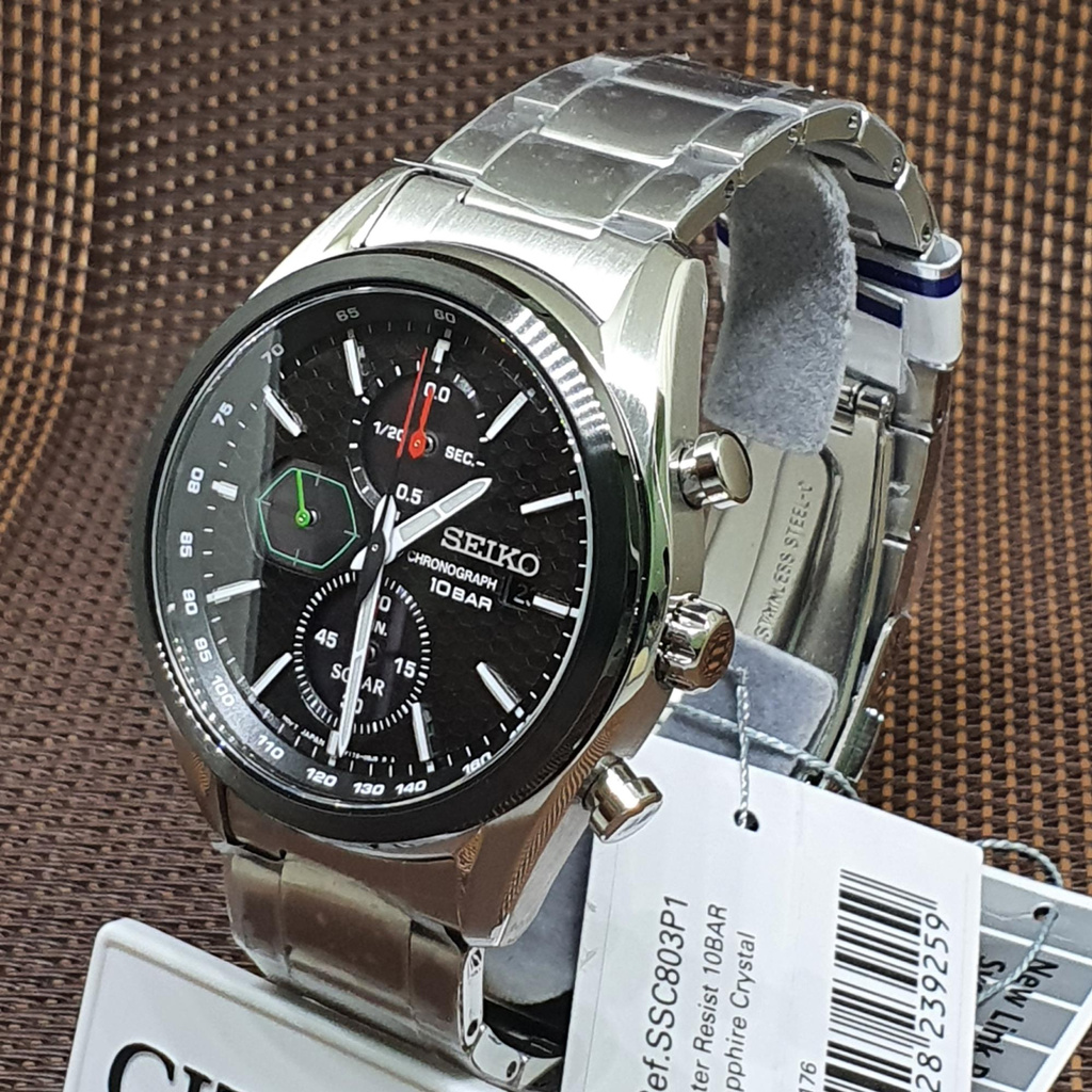 Seiko SSC803P1 Chronograph Date Solar Powered \