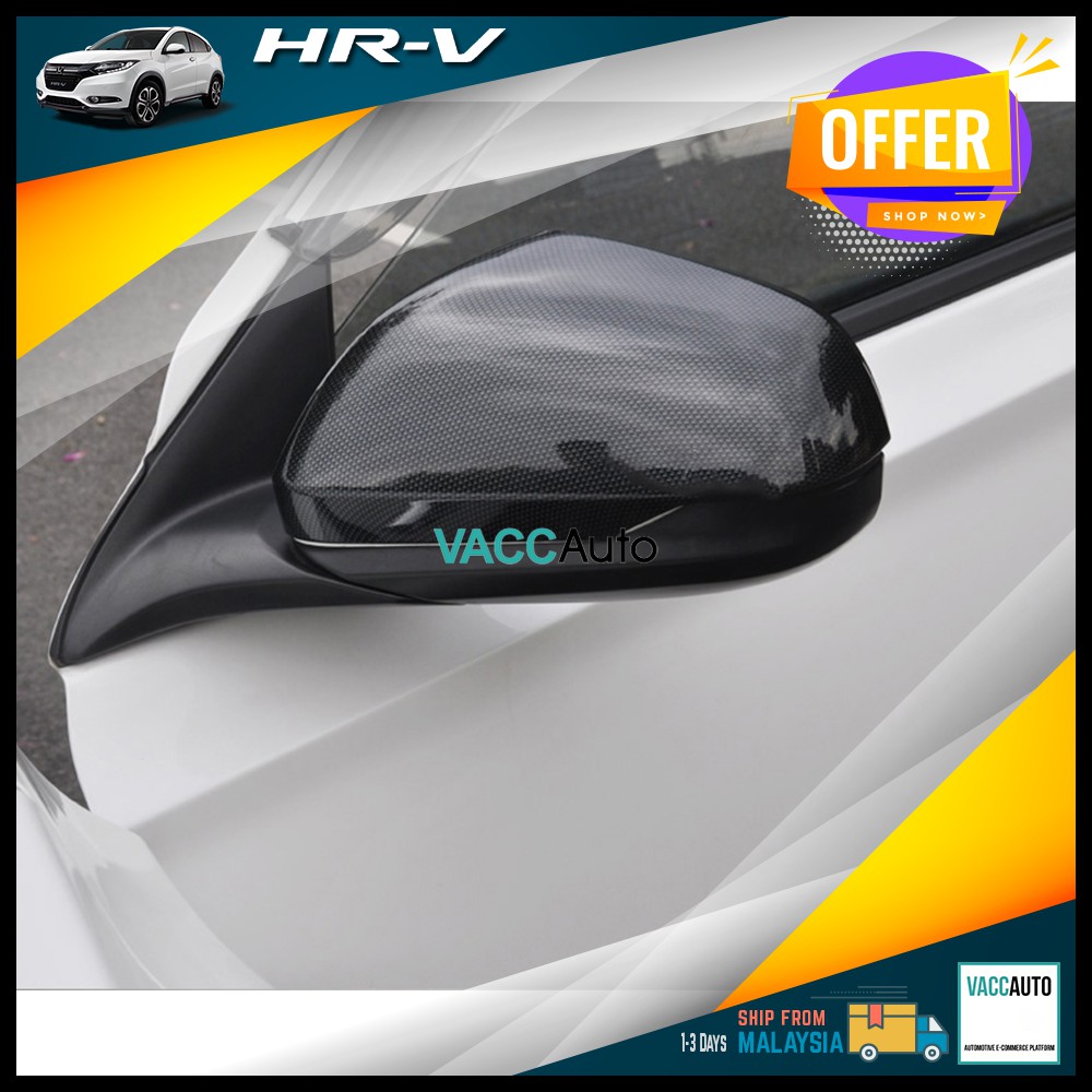 Honda HR-V / HRV / VEZEL Side Mirror Cover Carbon Fiber Design 2015 ...