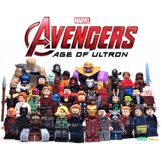 Marvel Avengers Minifigures Marvel Building Blocks Toys Iron Man Captain Thor Kids Gift Figure box figure