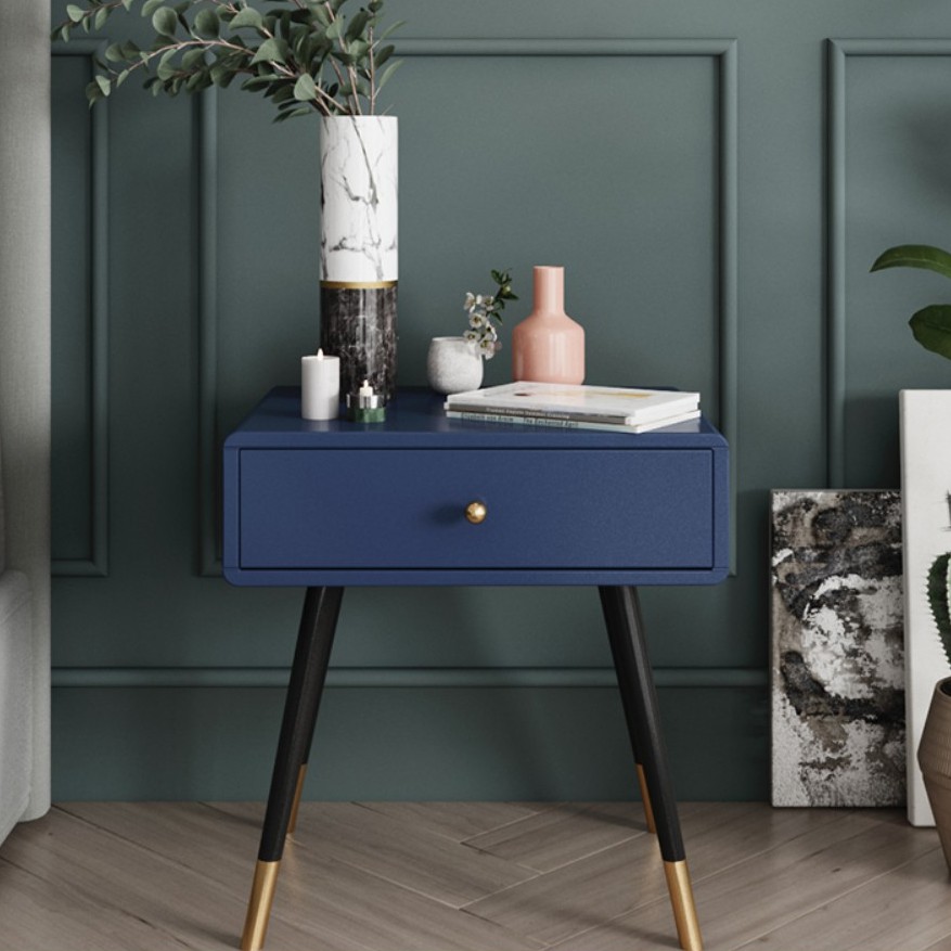 Bedside Table Storage Cabinet Luxury, Small Storage Table With Drawers