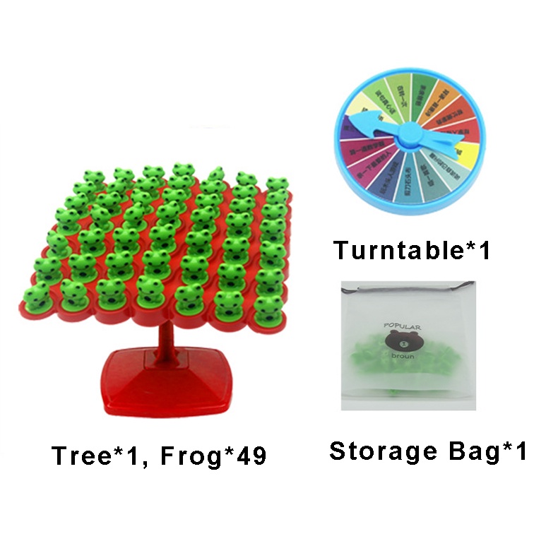 Montessori Frog Balance Tree Fun Educational Plastic Kids Learning Toys Parent-child Interactive Cool Math Game Two-player Kits