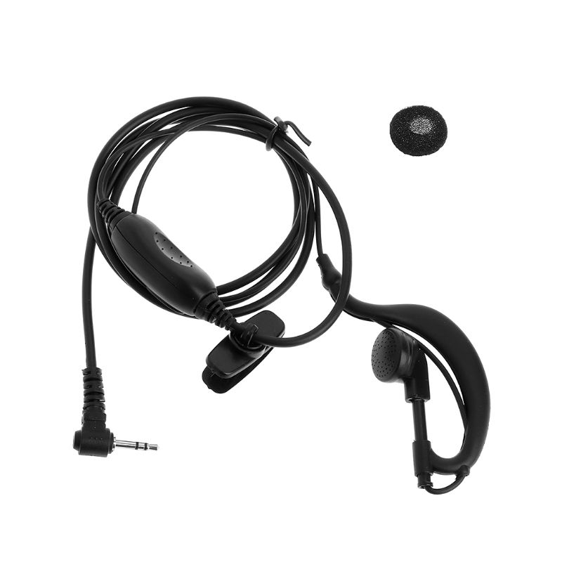 Ear Hook Earphone 3.5mm G Shape Jack Listen Only Earpiece Headset For KENWOOD BA
