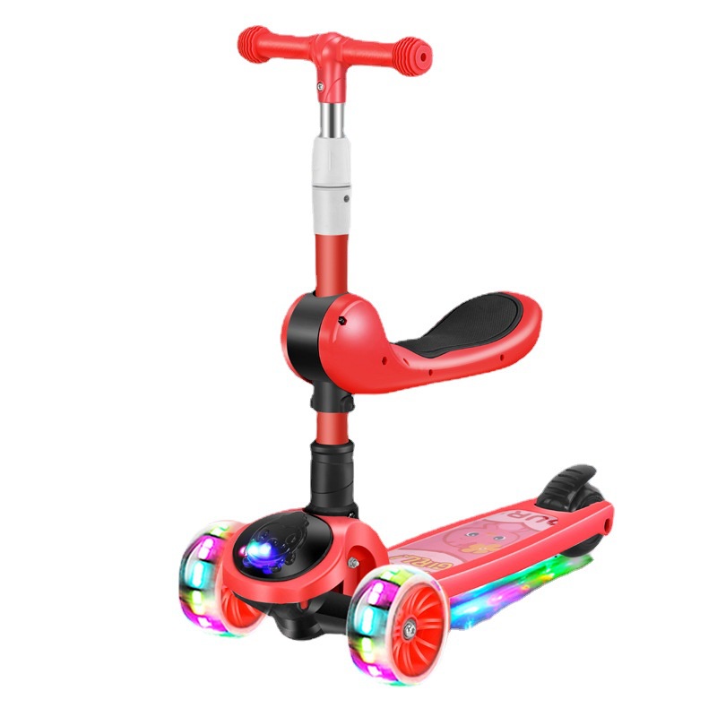 In Stock Children Scooter1 2 3 6 12three In One Sitting Luge Girl Baby Boy Kid Scooter Shopee Singapore