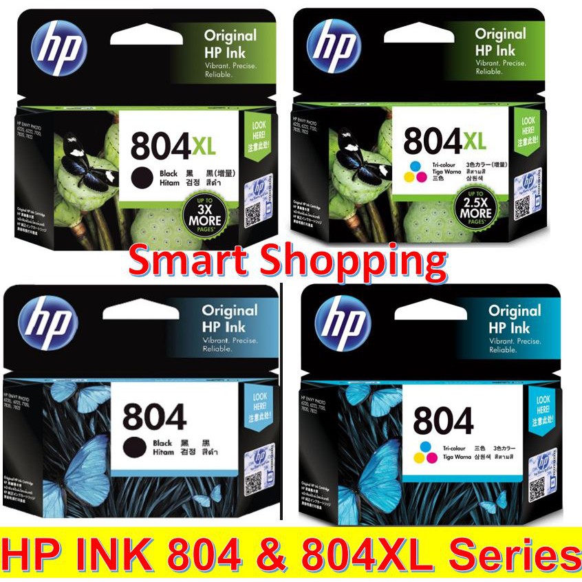 [Original] HP 804XL 804 XL Black Tri-color Ink Cartridge for HP ENVY