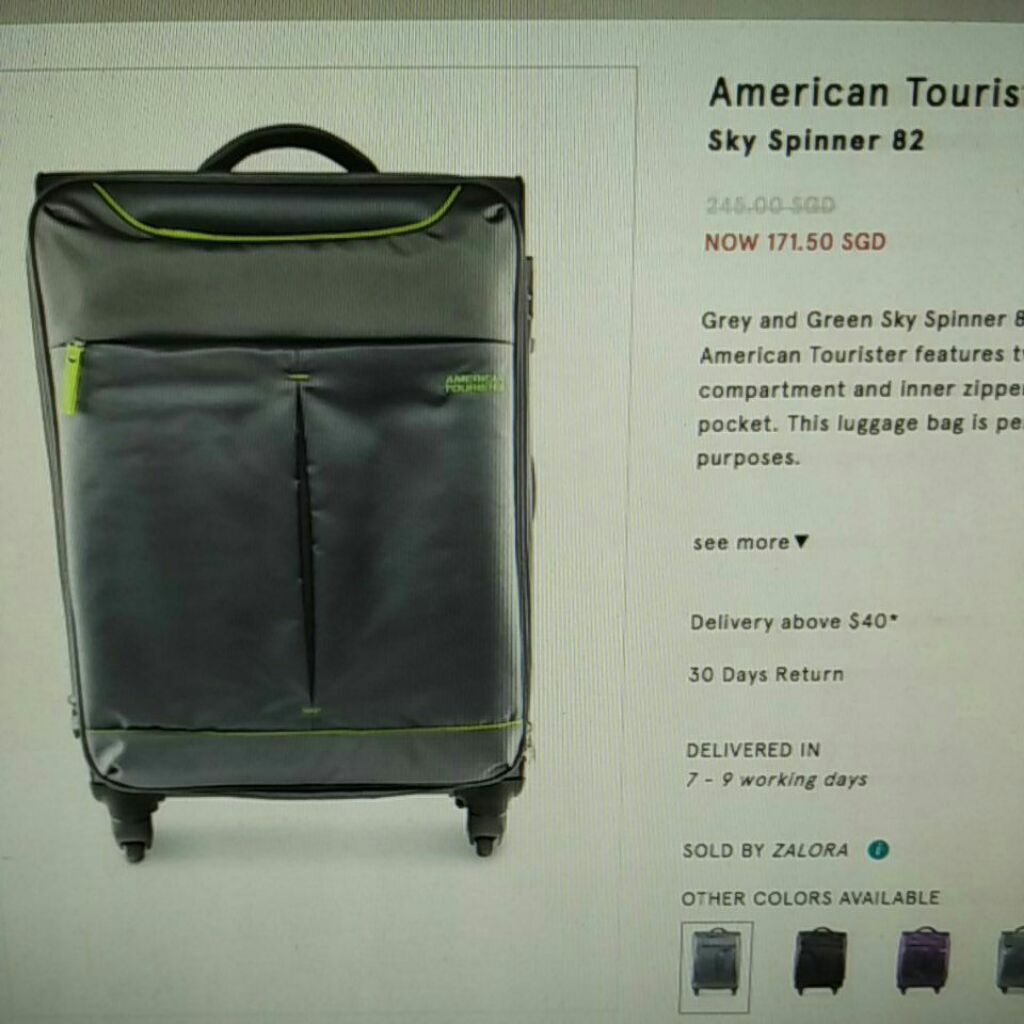 american tourister sky bag
