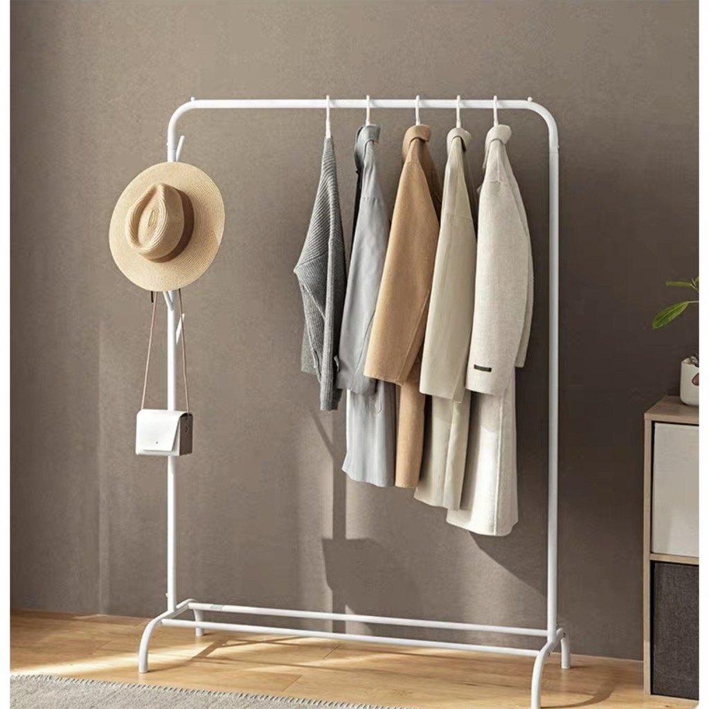 Simple Laundry Hanger Sturdy Clothes Rack Household Single Pole Hanger