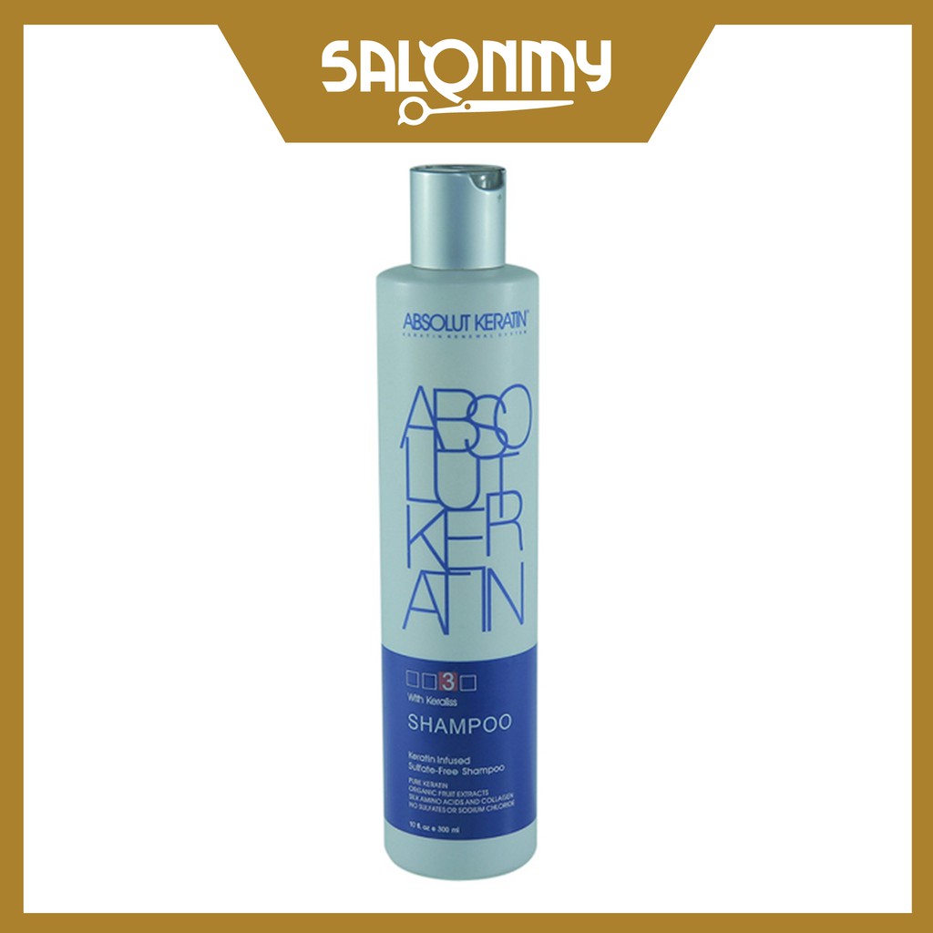 Shop Malaysia Absolut Keratin Infused Sulfate Free Shampoo 300ml Shopee Singapore