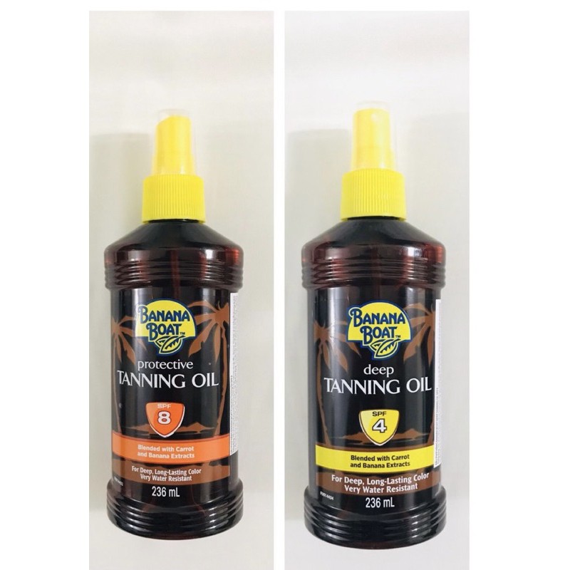 Banana Boat Deep Tanning Oil SPF 4/Tanning Oil SPF 8 Shopee Singapore