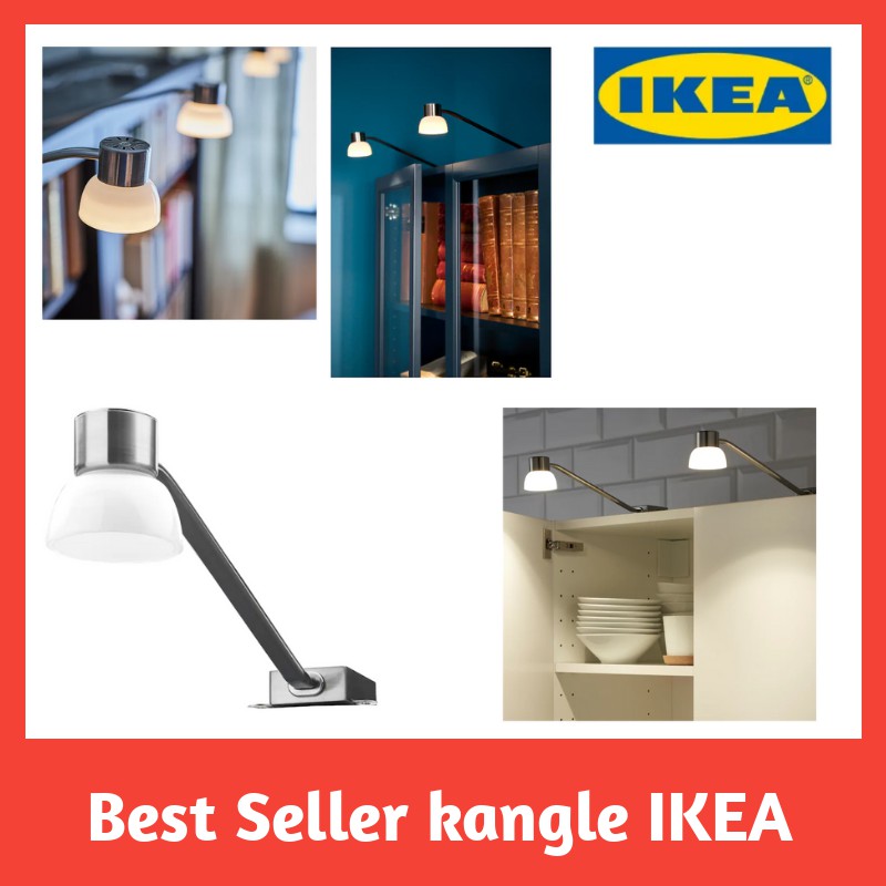 Ikea Lindshult Led Cabinet Lighting Nickel Plated Shopee Singapore