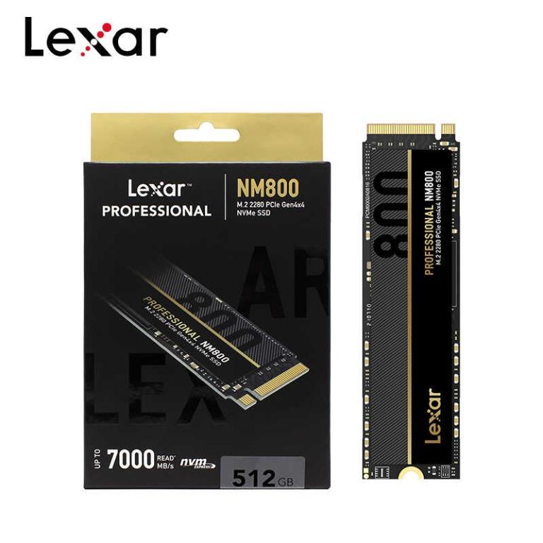 Lexar Professional NM800 512GB/1TB M.2 2280 PCIe Gen4x4 NVMe SSD