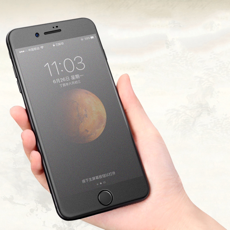 Matte Tempered Glass For Iphone Xs Max Curved Frosted For Iphone 7 8 Plus Screen Protector For Iphone 6 6s Xr Film Shopee Singapore