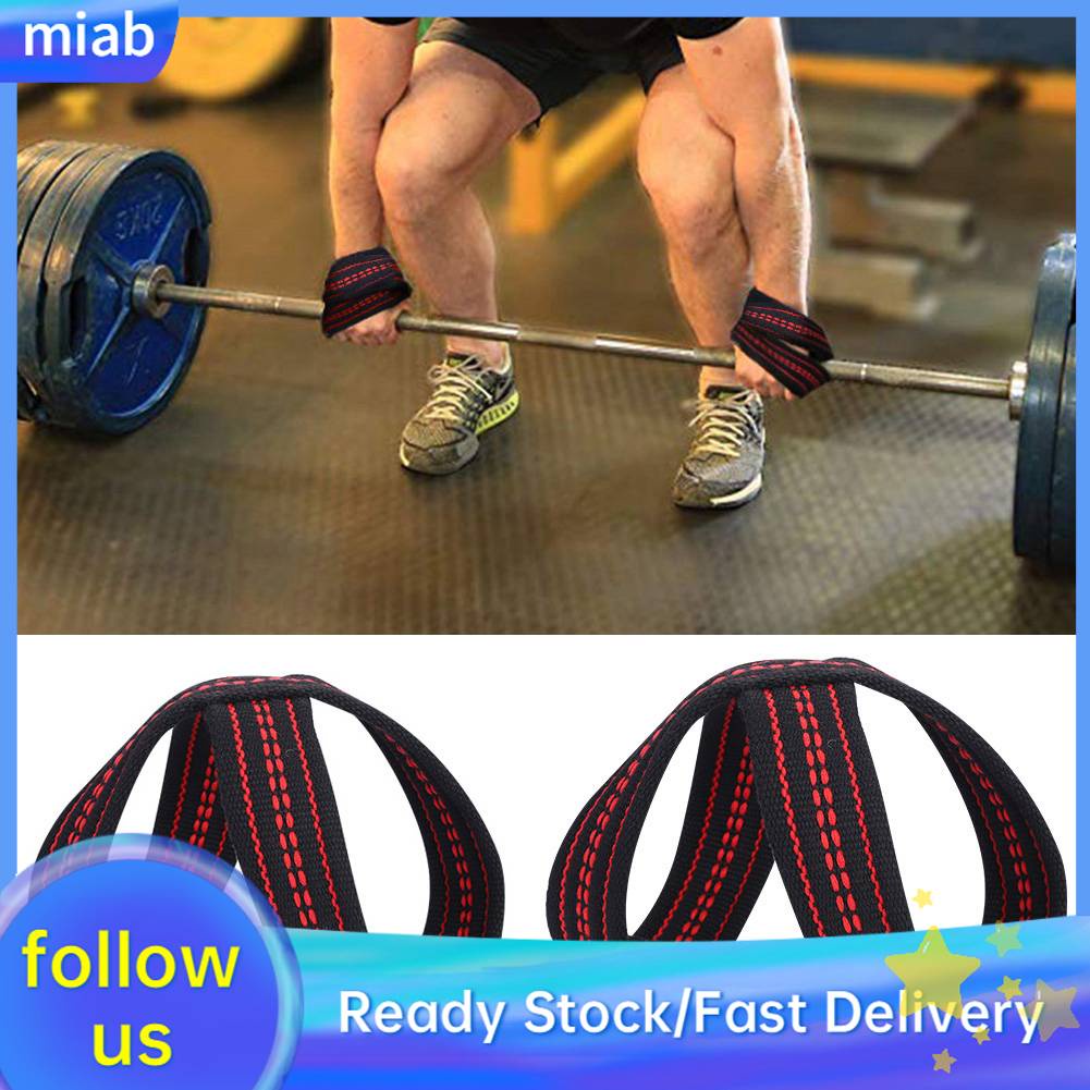 Weightlifting Padded Wrist Straps for Deadlift Nylon Lifting Straps for Weight Lifting Fitness and Gym with Added Grip Barbell for Men 