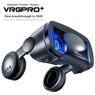 2 In 1 VRG Pro + 3D VR Glasses Full-screen Durable Virtual Reality Glasses with A Large Headset