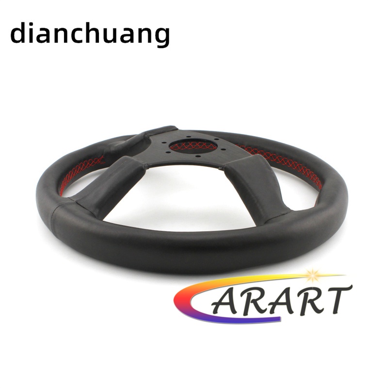 350mm 14inch Rally Race Performance Tuning Drift Spoon Car Racing Sport Steering Wheel Red line